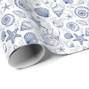 Search for shell wrapping paper Blue and white