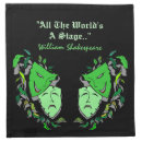 Search for shakespeare cocktail napkins party