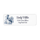 Search for herons return address labels Watercolor