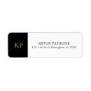 Search for black white and gold return address labels Calligraphy