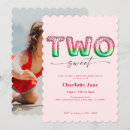 Search for watermelon 2nd birthday invitations Girl