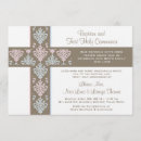 Search for communion christening invitations Twins