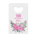 Search for credit card bottle openers Floral