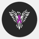 Search for cancer awareness ribbons stickers Purple