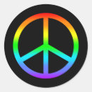 Search for rainbow peace sign stickers 60s