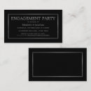 Search for silver engagement party invitations Black and silver