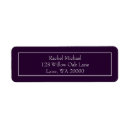 Search for plum return address labels Simple