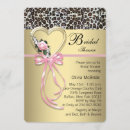 Search for leopard bridal shower invitations Pink