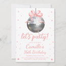 Search for pink and silver birthday invitations For her