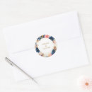 Search for round gold wedding stickers Navy blue