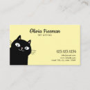 Search for veterinarian business cards Cat sitter
