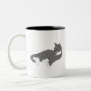 Search for grey white cat mugs Tuxedo