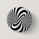 Search for psychedelic badges Black and white