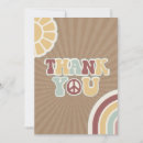 Search for hippie thank you cards Groovy baby shower