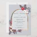 Search for rustic winter bridal shower invitations Boho