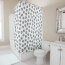 Search for dog shower curtains Black and white