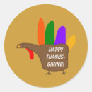 Search for hand turkey stickers Thanksgiving