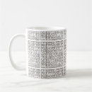 Search for chic trendy stylish contemporary mugs Black and white