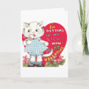 Search for retro cat valentines day cards Kitten