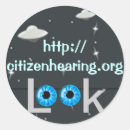 Search for alien eyes stickers Blue