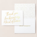 Search for maid of honor cards Gold
