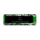 Search for silver damask return address labels Black