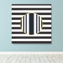 Search for black and white stripes canvas prints Chic