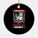 Search for siberian husky christmas tree decorations Santa claus