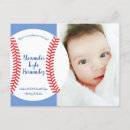Search for sports birth announcement cards Blue