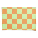 Search for orange pillowcases Chequered