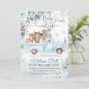Search for blue truck invitations Woodland animals