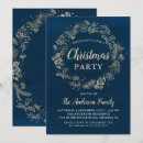 Search for blue and gold christmas invitations Watercolor