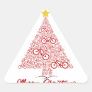 Search for red triangle stickers Christmas tree