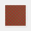 Search for red plaid christmas napkins Scottish