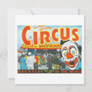 Search for circus square invitations Clown