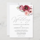 Search for dusty rose and burgundy wedding invitations Minimalist