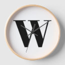 Search for letter clocks Monogrammed