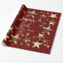 Search for french script wrapping paper Gold