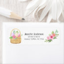 Search for flower basket return address labels Easter