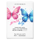 Search for baby gender reveal boy or girl posters He or she