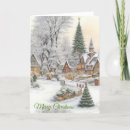 Search for village scene christmas cards Xmas