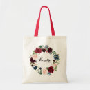 Search for burgundy tote bags Watercolor flowers