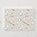 Search for owl pattern cards invites Wizard