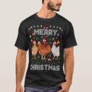 Search for christmas chicken tshirts Santa