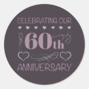 Search for sixtieth anniversary stickers Married