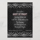 Search for fright night invitations Black