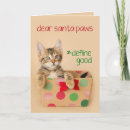 Search for cute kitten christmas cards Red