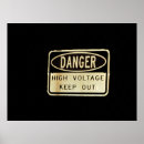 Search for voltage posters Danger