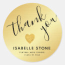 Search for gold foil graduation stickers Thank you