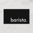 Search for barista business cards Bakery
